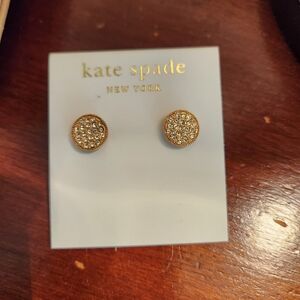 NWT KATE SPADE 14K GOLD FILLED STUD EARRINGS